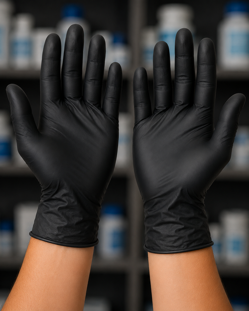 Black Nitrile Gloves